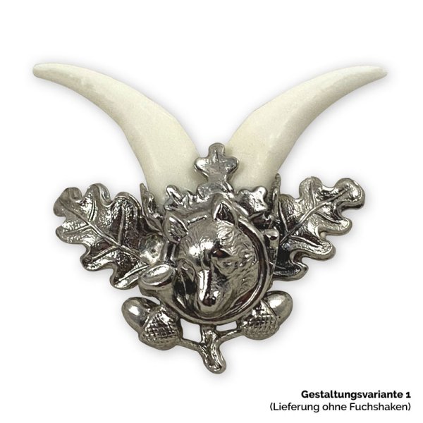 Fuchshaken-Fassung EICHENBLATT – Gestaltungsvariante 1