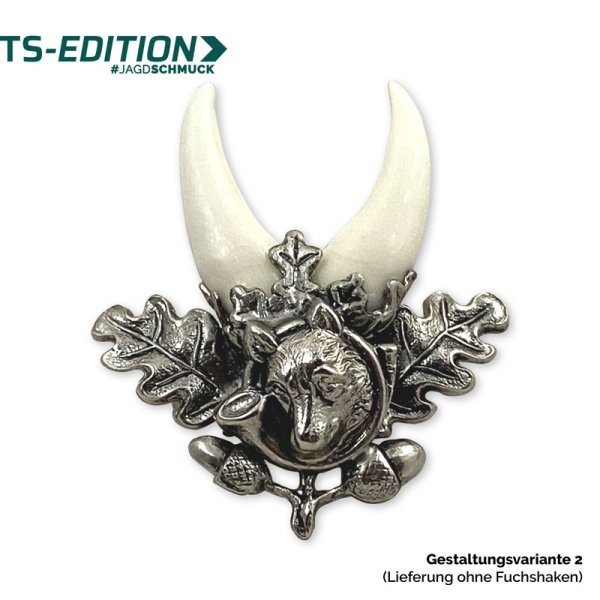 Preview: Fuchshaken-Fassung EICHENBLATT – Gestaltungsvariante 2