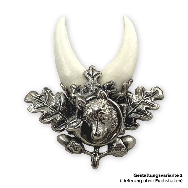 Fuchshaken-Fassung EICHENBLATT – Gestaltungsvariante 2