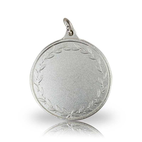 Beispiel-Rückseite Jagdmedaille mit Kranz in silber