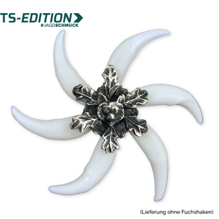 Fuchshaken-Fassung EDELWEISS mit Fuchshaken (Montagebeispiel)