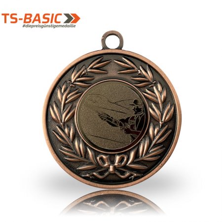 Medaille BASIC – Motiv Flinte bronzefarben