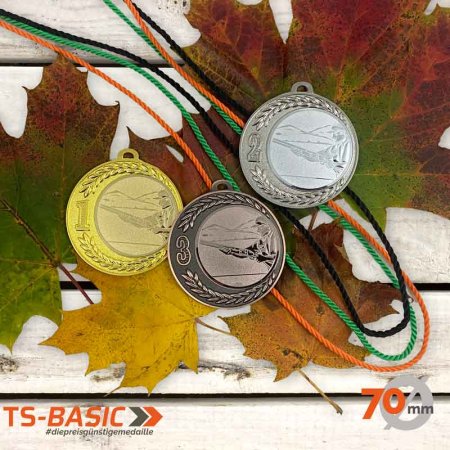 Medaille BASIC 70 – Motiv Flinte 1-2-3 im 3er-Set