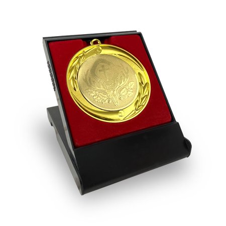 Medaillenetui BASIC mit goldfarbener 70-mm-Medaille