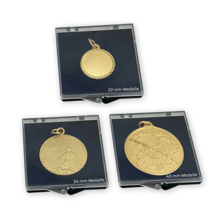 Medaillenetui MINI geschlossen mit Medaille