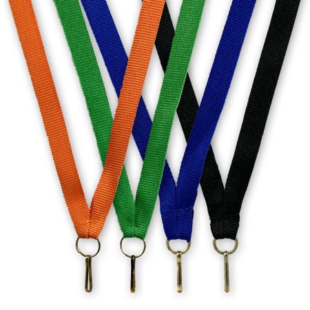 80-cm-Medaillenband in orange, grün, blau und schwarz
