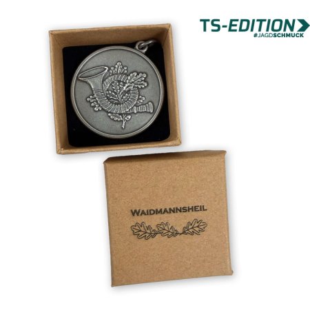 SCHMUCKBOX „Waidmannsheil“ mit 40-mm-Medaille