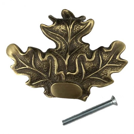 Abdeckung für Keilerwaffen mit 3 Eichenblättern bronzefarbig