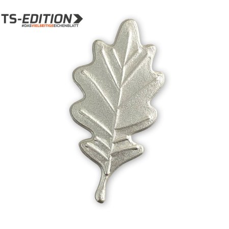 Abdeckung TS – Eichenblatt versilbert, Rückansicht