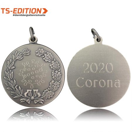 Jagdmedaille TS-EDITION – 2020 Corona altsilber