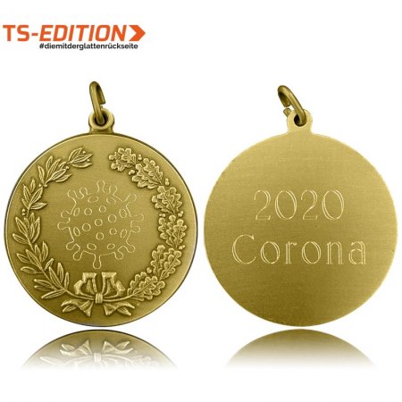 Jagdmedaille TS-EDITION – 2020 Corona vergoldet
