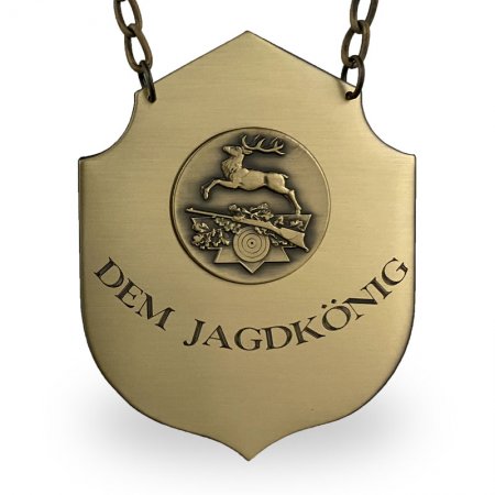 Jagdkette  »Wappen« HIRSCH bronze