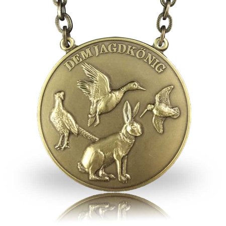 Jagd-/Königskette Motiv NIEDERWILD bronze