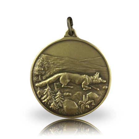 Jagdmedaille Motiv FUCHS in bronze