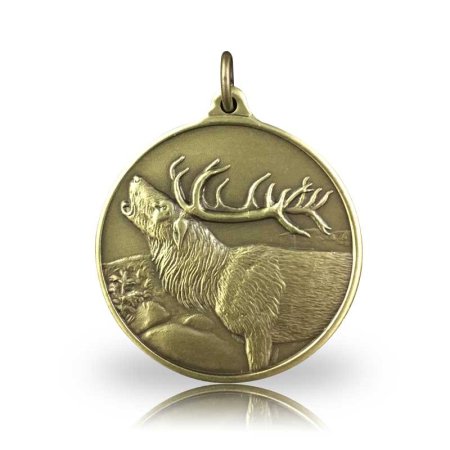 Jagdmedaille Motiv ROTHIRSCH bronze