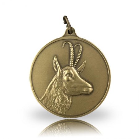 Jagdmedaille Motiv GAMS bronze