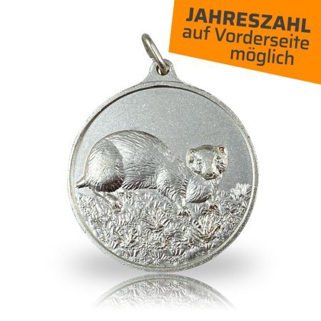 Jagdmedaille Motiv ILTIS versilbert