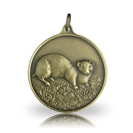 Jagdmedaille Motiv ILTIS in bronze