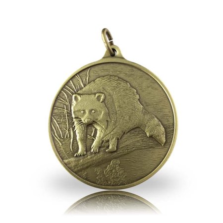 Jagdmedaille WASCHBÄR in bronze