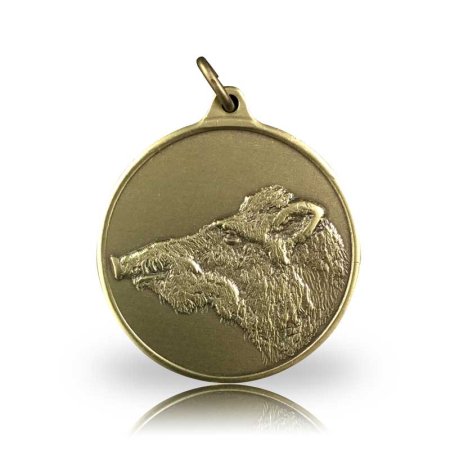 Jagdmedaille Motiv KEILERKOPF bronze