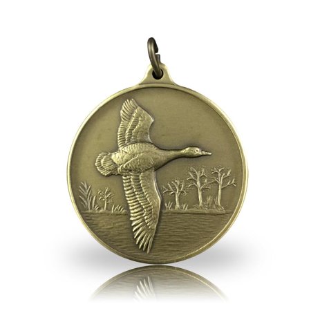 Jagdmedaille Motiv GRAUGANS in bronze