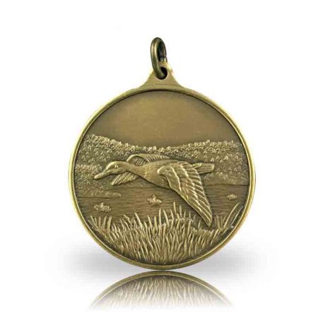 Jagdmedaille Motiv ENTE in bronze