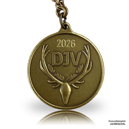 DJV-Jagdmedaille in bronze (Kettchen nicht im Lieferumfang)
