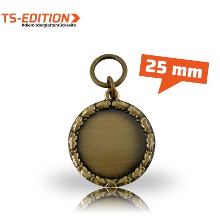 Jagdmedaille TS-EDITION – OHNE MOTIV (25 mm) bronzefarbig