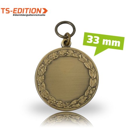 Jagdmedaille TS-EDITION – OHNE MOTIV (33 mm) bronzefarbig