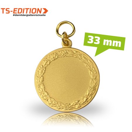 Jagdmedaille TS-EDITION – OHNE MOTIV (33 mm) vergoldet