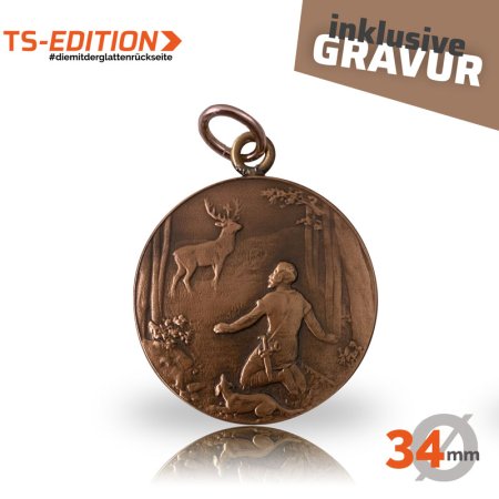 Jagdmedaille TS – SANKT HUBERTUS (34mm)