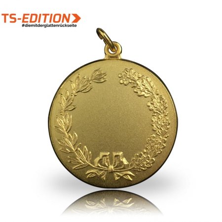 Jagdmedaille TS-EDITION Motiv OHNE MOTIV vergoldet