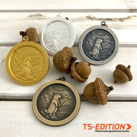 Jagdmedaille TS-EDITION Motiv MURMELTIER in bronze