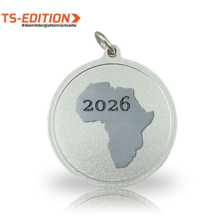 Jagdmedaille TS - Motiv AFRIKA versilbert