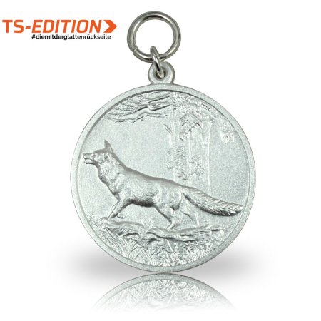 Jagdmedaille TS-EDITION Motiv ROTFUCHS silber