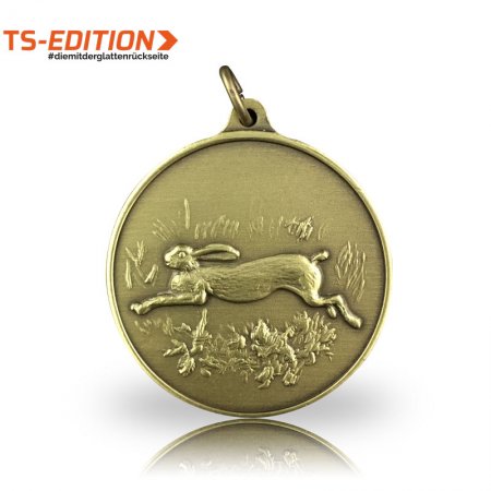 Jagdmedaille TS-EDITION Motiv HASE in bronze