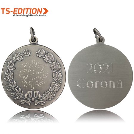 Jagdmedaille TS-EDITION – 2021 Corona altsilber