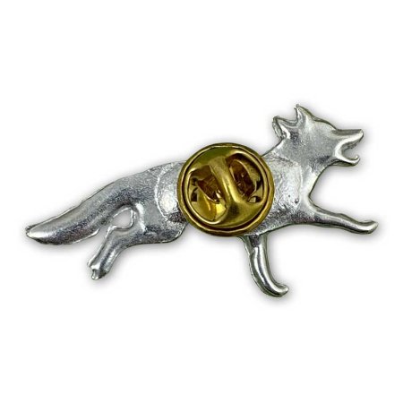 Pin/Anstecker FUCHS – Rückansicht mit Butterfly-Verschluss