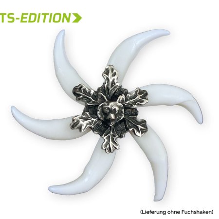 Fuchshaken-Fassung EDELWEISS mit Fuchshaken (Montagebeispiel)