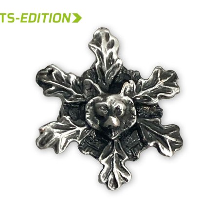 Fuchshaken-Fassung EDELWEISS mit Fuchskopf