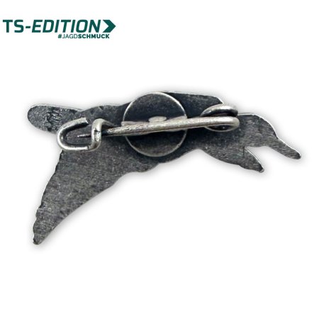 Pin/Anstecker ENTE – Rückseite mit Sicherheitsnadel