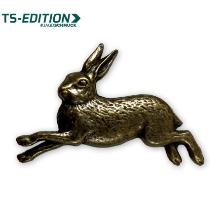Pin/Anstecker HASE in bronze