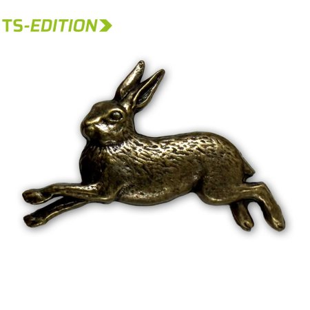 Pin/Anstecker HASE in bronze