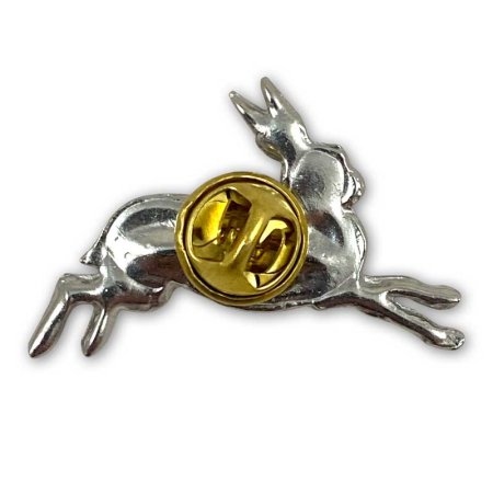 Pin/Anstecker HASE – Rückansicht mit Butterfly-Verschluss