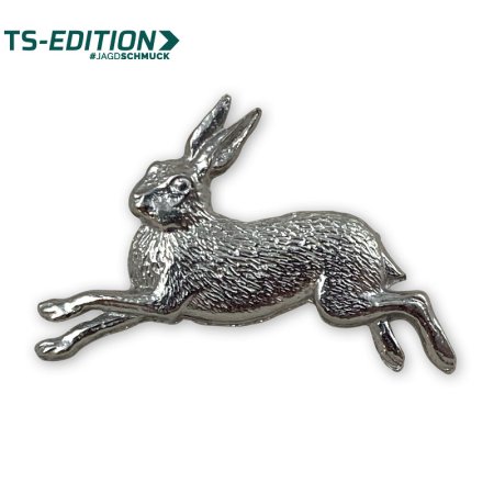 Pin/Anstecker HASE in silber