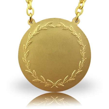 Beispiel-Rückseite Jagd-/Königskette vergoldet