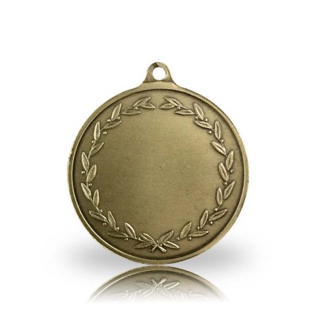 Beispiel-Rückseite Jagdmedaille mit Kranz in bronze