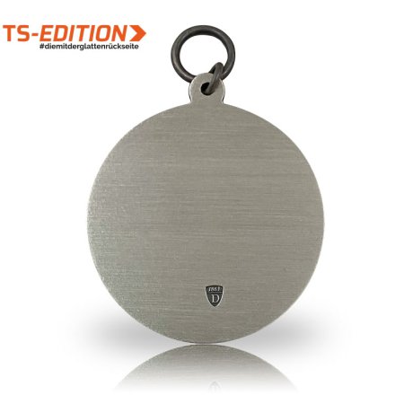 Rückseite Jagdmedaille TS-EDITION Motiv HUBERTUSHIRSCH