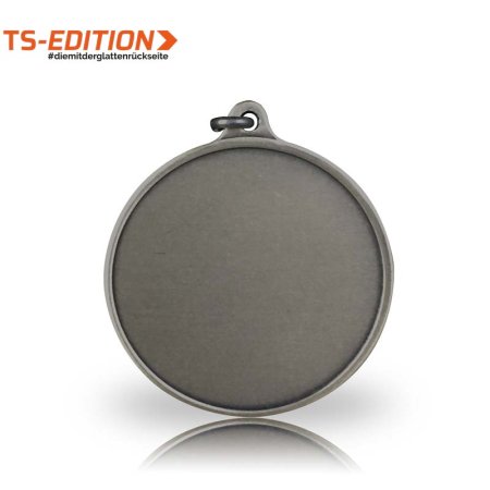 Beispiel-Rückseite Jagdmedaille mit glatter Rückseite