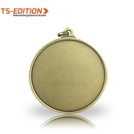 Beispiel-Rückseite Jagdmedaille mit glatter Rückseite
